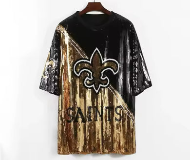 New Orleans Saints Sparkly Sequin Dress