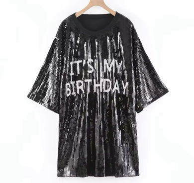 Its my birthday Sparkly Sequin Dress