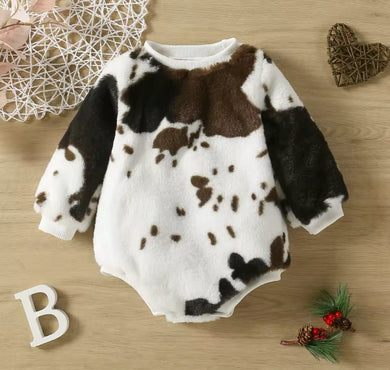 Cow Print Bodysuit