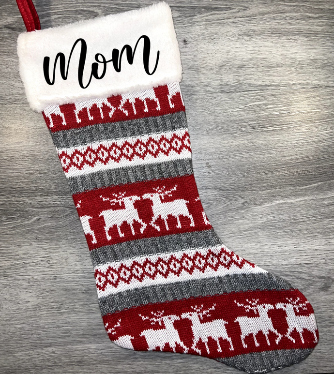 Knit Sweater Christmas Stocking