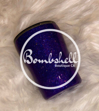 Holographic Purple Glitter Tumbler