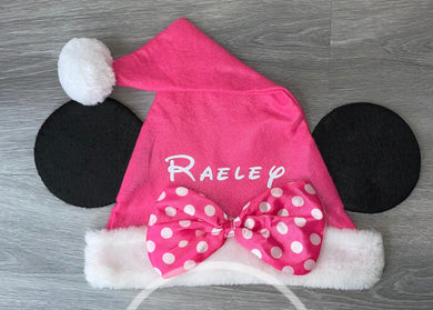 Minnie Mouse Santa Hat