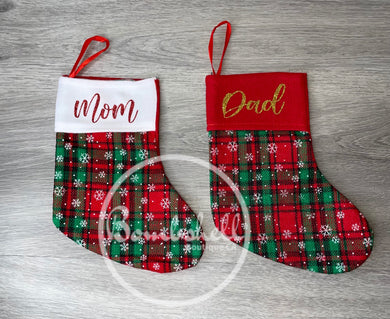 Mini Snowflake Christmas Stocking