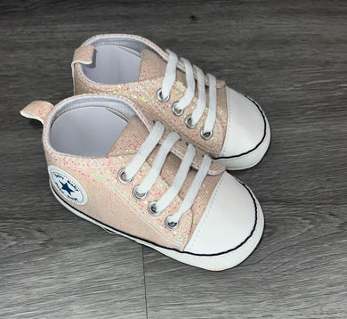 Light Pink Glitter Baby Shoes