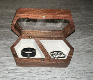 Wood Wedding Ring Box